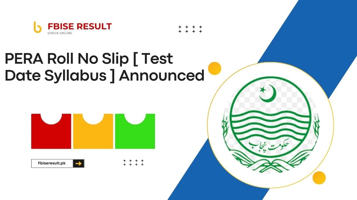 PERA Jobs Roll No Slip 2025 Written Test Dates [ Syllabus ]